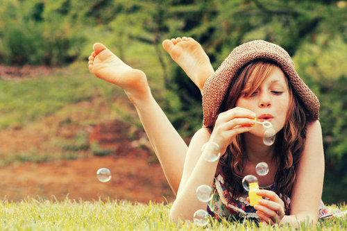bubbles girl
